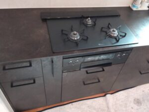 埼玉のキッチン取付け隊　ガスオーブンを後付　施工前